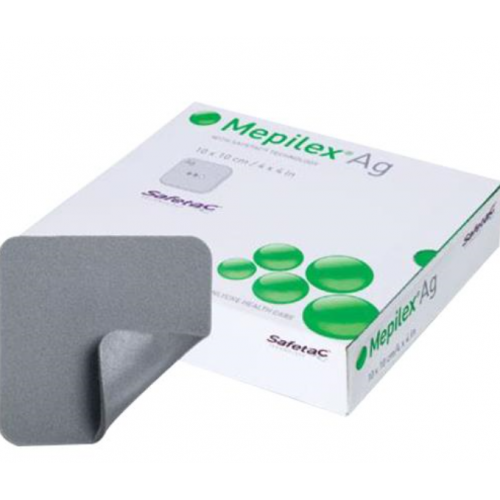 Molnlycke Mepilex Ag 美皮蕾銀抗菌軟性矽膠泡棉敷料
